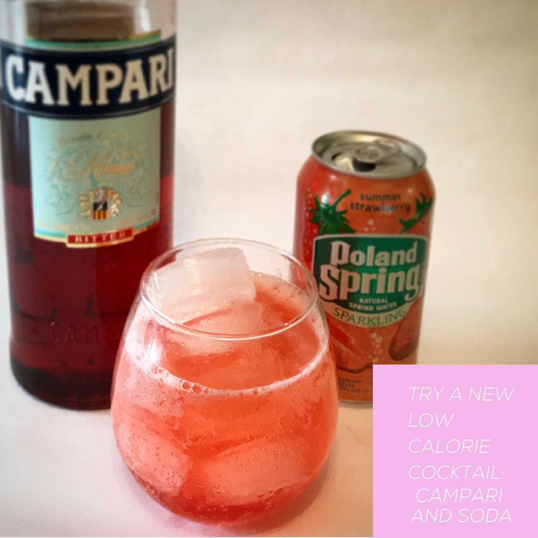 Camapri and soda is a great Italian classic that will leave you feeling refreshed without being hungover. This low calorie and low alcohol cocktail is great for mamas who want to have a drink but don't want to overindulge. 