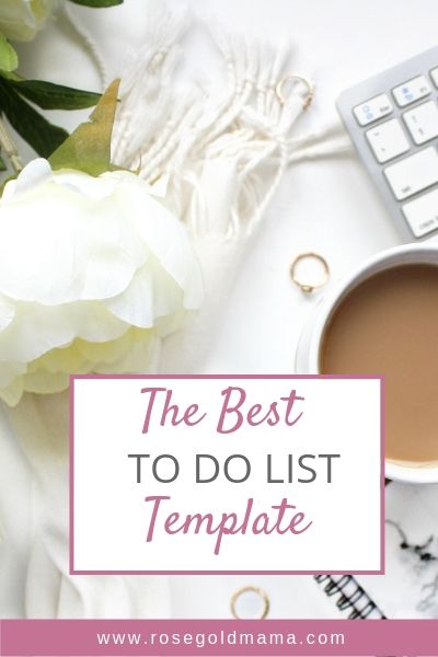 The best to do list template