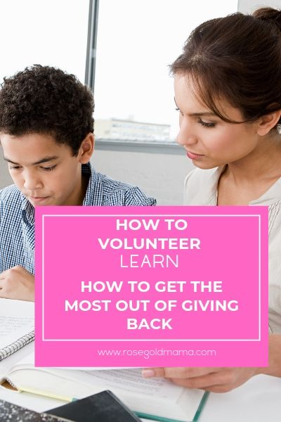 How to Volunteer - Self Care Idea | Rose Gold Mama